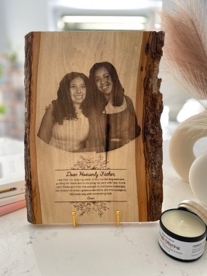 Personalized Wooden Engraved Photo